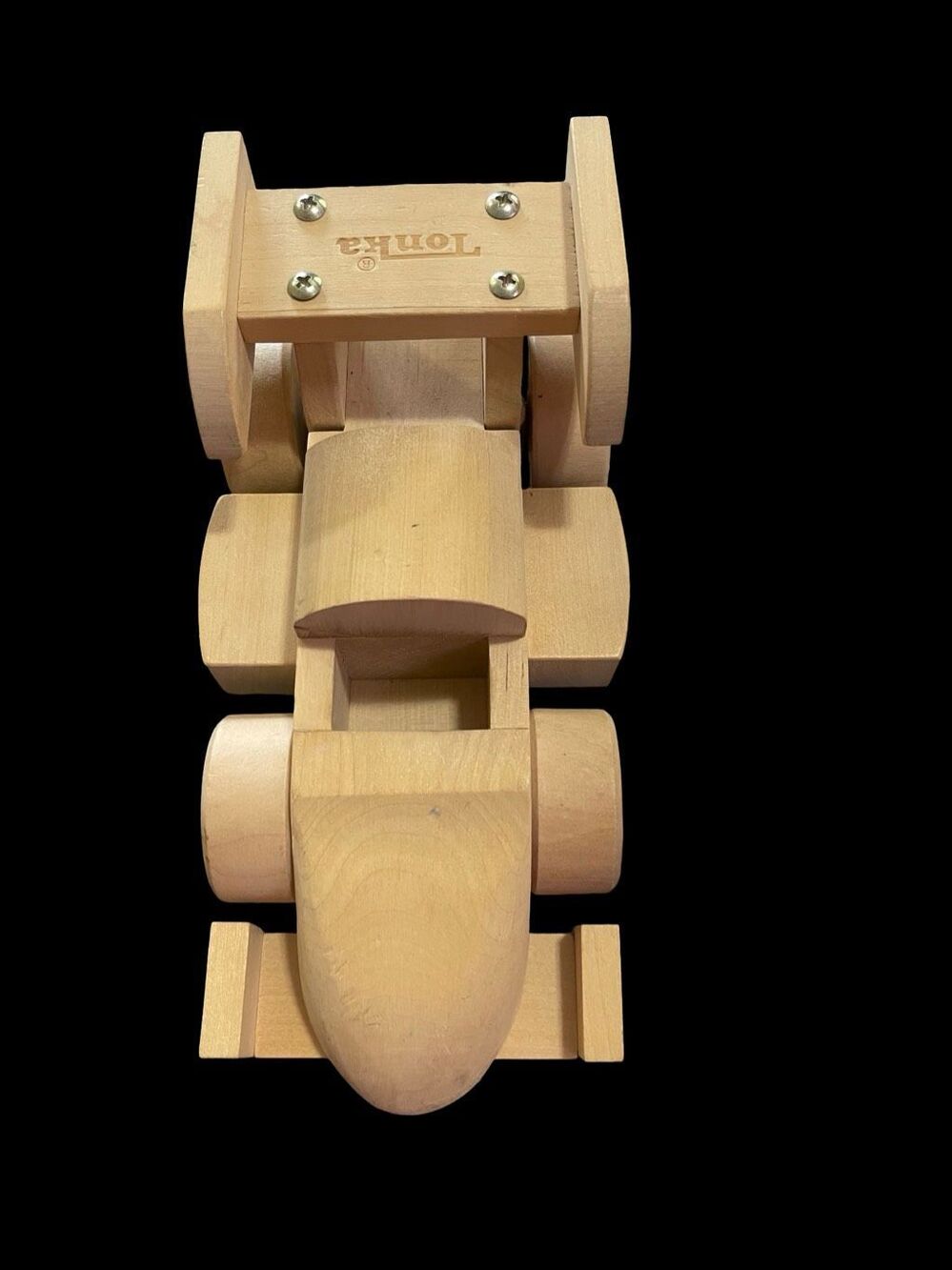 Tonka Brown Wooden Formula 1 Race Car Toy